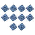 thumbnail image 1 of 10x Tablero De Mesa De Dados Poliédricos Acrílicos Juego De Fiesta De Reunión Familiar Azul Sunnimix Dados poliédricos, 1 of 6
