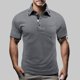 thumbnail image 2 of Mens Manga Corta Botón Abajo Camisas Primavera Verano Casual Cuello Cuadrado, Transpirable Punto para el Golf Y el Uso Diario, 2 of 9
