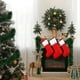 thumbnail image 5 of Guirnalda de cinta navideña de 2/20 m, cintas de flores para tirar del árbol de Navidad, adornos de caña verde, oropel, suministros de decoración para fiestas de bodas, 5 of 5