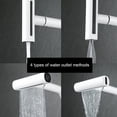 thumbnail image 3 of feetron White Kitchen Faucet with Pull Out Sprayer & 4 Spray Mode Single Hole Mixer Tap, 3 of 10