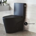 thumbnail image 5 of St. Tropez One-Piece 12" Rough-in 1.28 GPF Right-Hand Vortex Flush Elongated Toilet in Matte Black, 5 of 10