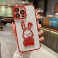 thumbnail image 1 of Funda de oso de dibujos animados con purpurina y arena movediza para iPhone 14 Pro Max 13 12 11 X Xr Xs 7 8 Plus, cubierta transparente de película suave para cámara Fivean unisex, 1 of 2