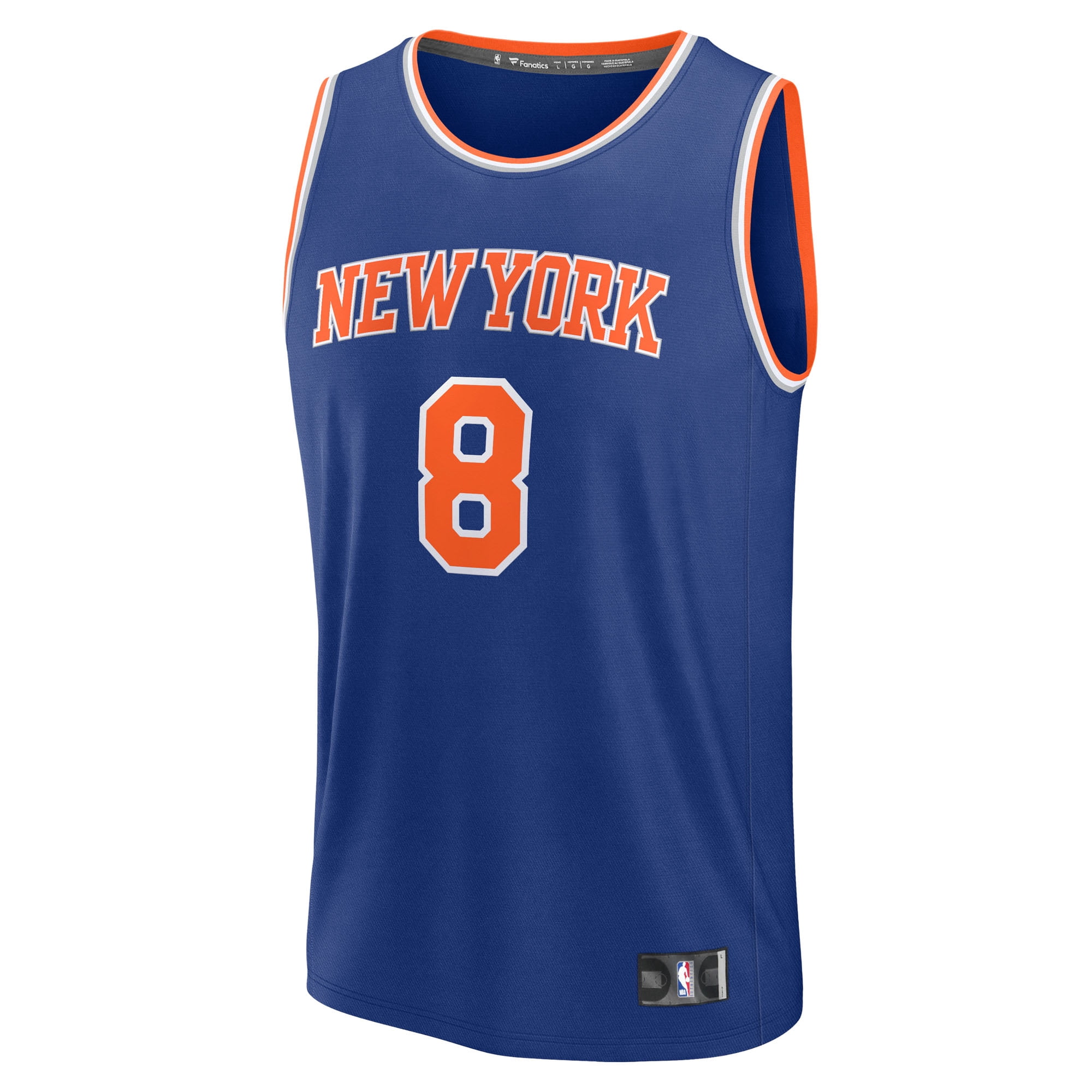 Youth Fanatics OG Anunoby Blue New York Knicks Fast Break Replica Player Jersey - Icon Edition