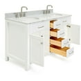 thumbnail image 2 of Ariel H061DCW2OVOGRY Bristol 61" Free Standing Double Oval Basin Vanity Set - Grey, 2 of 7