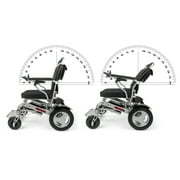 Porto Mobility Ranger Reclining Lightweight High-End Folding Electric Wheelchair, Weatherproof, Dual Batteries, Infinitely Reclinable Back, Dual Posi-Traction Motors, All Terrain Power Wheelchair