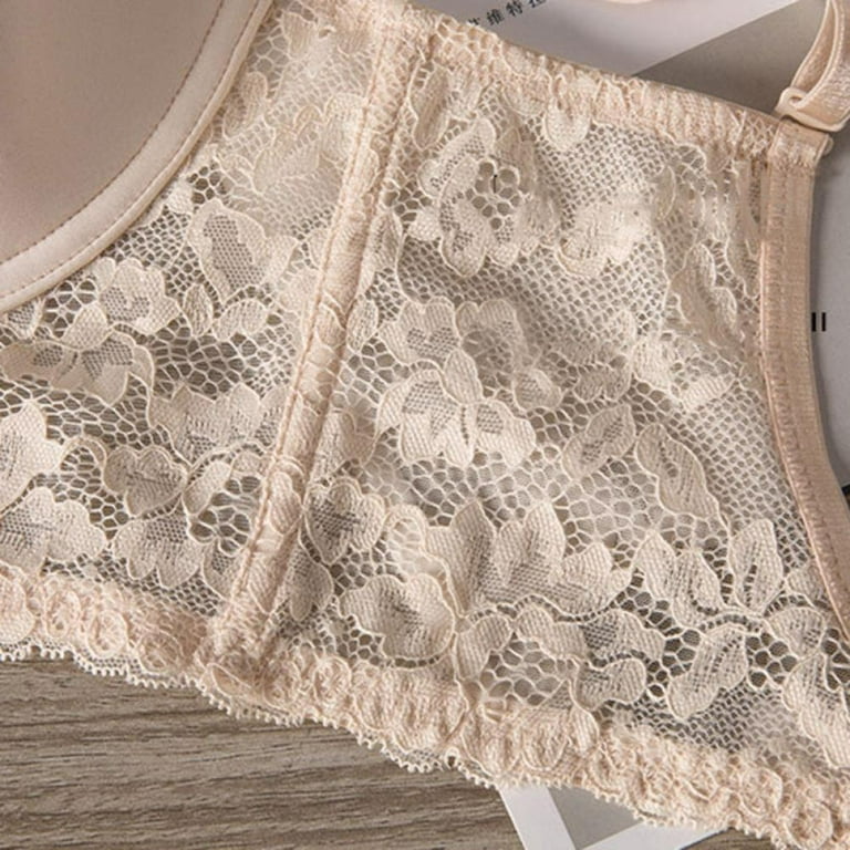 Low Back Bras for Women, Lace Seamless Lingerie Sexy Backless