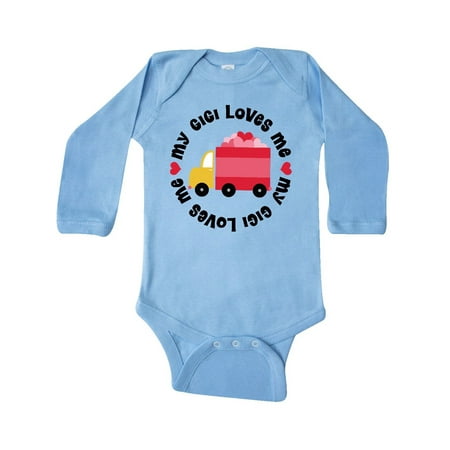 

Inktastic My Gigi Loves Me Gift Baby Boy or Baby Girl Long Sleeve Bodysuit