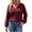 Wine, variant on BLTIBY Womens Long Sleeve Shirts Fall V Neck Ribbed Knit Tops Fashion Tunic Sweaters Dressy Casual Winter Pullover Blouse Sky Blue XXL