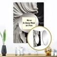 thumbnail image 3 of Designart "Marbled Dreamscape Black and White I" Modern Geometric Mirror Wall Decor - Modern Black Abstract Living Room Wall Mirror Art - 32" x 24" Inch, 3 of 5