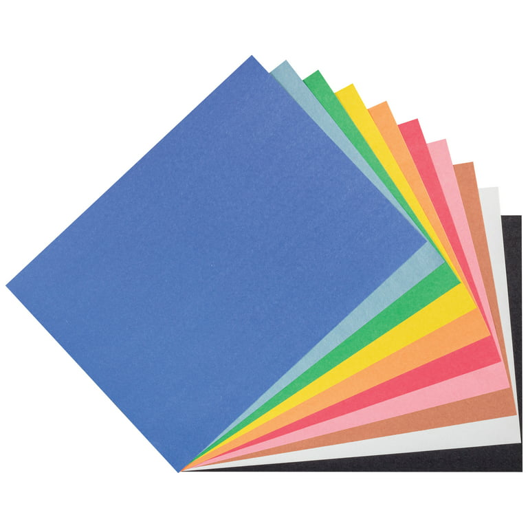 Colorations® Assorted Colors 9 x 12 Heavyweight Construction Paper Pack -  50 Sheets Multi Color