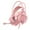 Pink, variant on Hwkond Gaming headset PC, Headworn Computer Gaming Earphones, Wired Earphones, Illuminated 3.5mm+USB Powered Gaming Earphones