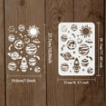 thumbnail image 2 of Space Stencil 11.7x8.3inch Reusable Planet Drawing Stencil Planets Galaxy Stencil Plastic Planetary Stencil Sun Moon Star Stencil for Painting on Wood Floor Furniture Wall and Paper diy, 2 of 7