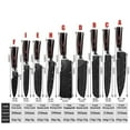 thumbnail image 5 of MDHAND 7 inch Kitchen Knives Laser Damascus Pattern Chef Knife Sharp Cleaver Slicing Utility Knives Tool, 5 of 5