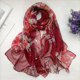 thumbnail image 3 of Bufandas para mujer Bufandas ligeras de moda Estampado de flores Bufanda Chal Wraps, A04 Feliz Sencillez, 3 of 3