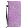thumbnail image 3 of Decase Wallet Case for iPhone 15 Pro Max Case,Premium Embossed Sunflower Magnetic Closure Folio Flip Case with Card Slots Stand & Wristband Strap Compatible for Apple iPhone 15 Pro Max,Purple, 3 of 7