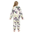 thumbnail image 3 of Fluffy Pajamas Set Fuzzy Winter Warm Pj Sets Pullover Tops and Long Pants Ginkgo Leaves and Petals X-Large, 3 of 8