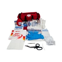 LINE2design First Aid Kit - EMS EMT Rescue Trauma First Responder Bag - Red