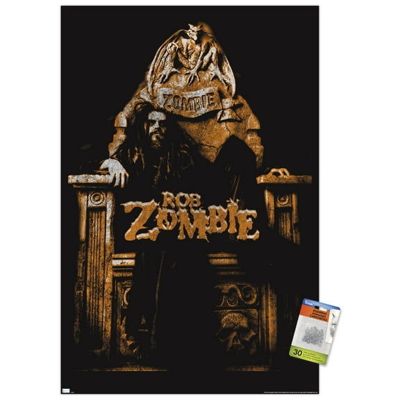Rob Zombie - Throne Wall Poster with Pushpins, 22.375" x 34"