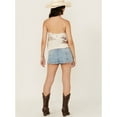 thumbnail image 3 of Free People Women's Midnight Sun Medium Wash Denim Skort Blue 29, 3 of 4