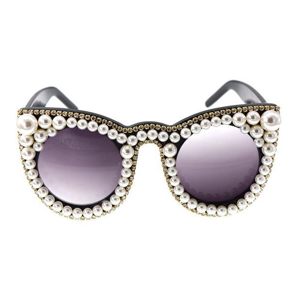 Qarigey PC Protección Gafas de sol vintage para mujer - Gafas de sol de marco ligero de moda para mujer Lentes