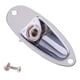 thumbnail image 3 of Cubierta de enchufe de placa de salida estilo barco para base de guitarra eléctrica ST SQ Plata, 3 of 7