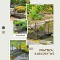 thumbnail image 5 of Outsunny 6' Metal Arch Backyard Garden Bridge, Safety Siderails, Arc Footbridge for Backyard Creek, Stream, Pond, Bronze, 5 of 9