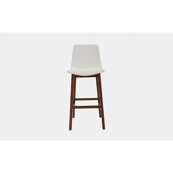 Mofit Home, BRINA MODERN BAR STOOL, dining room, Furniture for Dining Room, PU Leather, White, 1pc