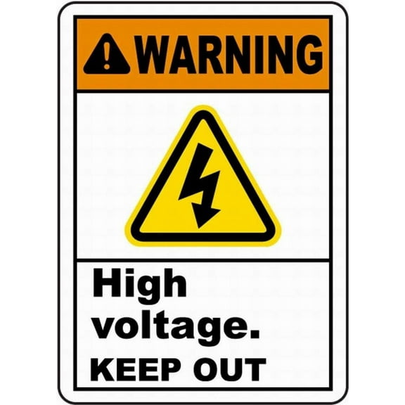 High Voltage Keep Out Sign Safety Sign Notice Sign Warning Street Tin Sign 12x16