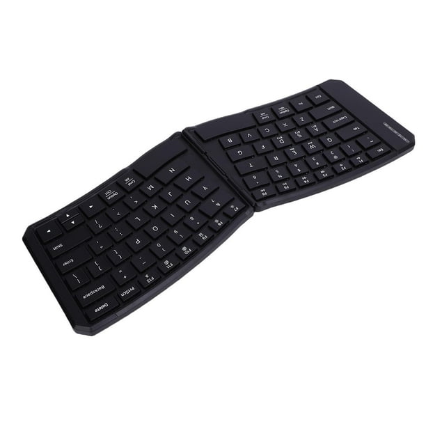 Teclado Inalámbrico Recargable Plegable, Diseño De Teclas Divididas, Interruptor De Tijera En Forma De Fácil Limpieza, Teclado Ergonómico Plegable Para Estudiar