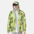 thumbnail image 6 of Rocae Cute Dinosaurs Cartoon Print Breathable Sun Protection Hoodie Quick-Dry Lightweight Long Sleeve Hoodie Unisex Running Sports Shirt Large, 6 of 9