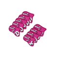 thumbnail image 1 of bedienty Ensemble de 9 Pcs de Housses de Fer de Golf Tenue de Golf Extérieure Club Sports Résistant Jaune Couvre-Chefs Rouge Rose 14x10cm, 1 of 6