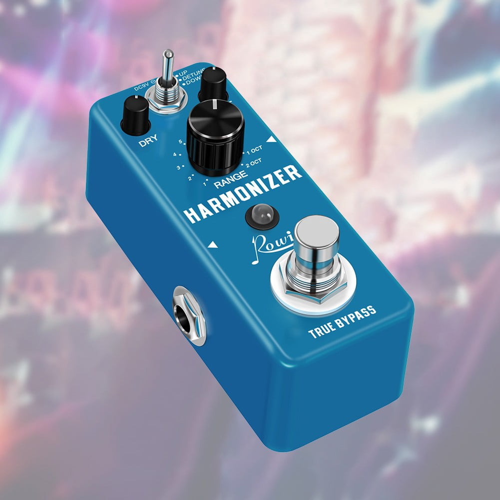 High Sensitivity Rowin LEF3807 Guitar Harmonizer Pedal Offering Precise Pitch Control and Customizable Effects