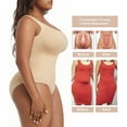 thumbnail image 5 of MANIFIQUE Plus Size Women's Seamless Shapewear Bodysuit Tummy Control Body Shaper Waist Snatching Body Suit, 5 of 7