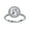 White Gold, variant on Halo Solitaire Engagement Ring for women, 1.85 Carat (ctw) Round Cut Lab Grown Diamond Ring In 14K White Gold Over Sterling Silver F-G-H, SI Quality Gifts For Her Ring Size-4