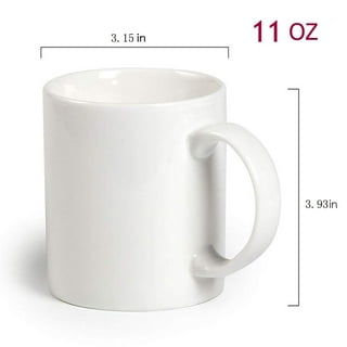 12 Pieces White Ceramic Mini (Small) Mug 2.5 ounces coffee Diswashable  Microwave Safe