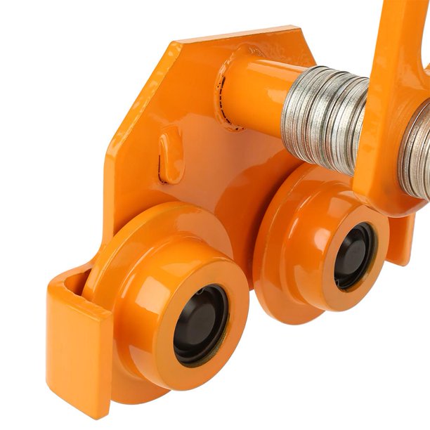 Mgaxyff Push Trolley Beam, 1 Ton Push Trolley ,1 Ton Pull Capacity Adjustable Stainless Steel