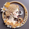 thumbnail image 1 of Kit Con Forma Especial Parcial DIY 5D Señora 30x30cm, 1 of 9