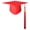 Red, variant on Farfi Adult Graduation Hat with Tassel Solid Color Non-Fading High School Bachelor Graduation Hat Cosplay Prop (Black)