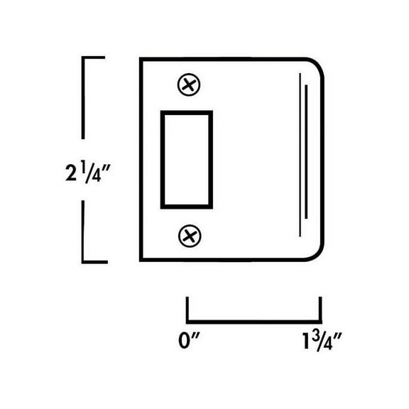 Don-Jo EL175DU 2-1/4" Full Lip Strike with 1-3/4" Extended Lip Dark Bronze Finish