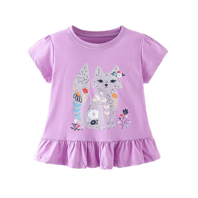YTDSCS T-Shirts Dessin Animé pour Filles 1-8T, T-Shirts d'Été en Coton pour Tout-Petits, Col Rond, Hauts Décontractés à Manches Courtes pour Bébés Garçons