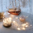 thumbnail image 2 of HUGFEGWE LED Red Bead Light String Christmas Tree Party Holiday Room Display Courtyard Decoration Colorful Light,Gift Fairy Tale Light Halloween Christmas Decoration Battery (10 FT,White) CA919-71086, 2 of 6