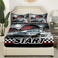 thumbnail image 3 of Erosebridal Teens Racing Car Sheet Set Twin,Extreme Sports Bedding Sets Twin Size,Fast Car Decor,Breathable,3pcs, 3 of 7