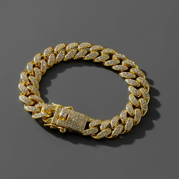 Conjunto de Joyería para Hombre de 2 Piezas. Aleación Premium. Pulsera Ajustable de 7 Pulgadas y Collar de 18 Pulgadas. Ideal para Uso Diario, Atuendos Casuales y Formales.