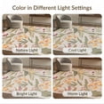 thumbnail image 6 of ODIKA 6'x9' Soft Floral Hues Enchanted Blossom Washable Area Rug Timeless Garden Design with Lush Botanical Motifs for Dining Room, Under Table, Office Décor, Non-Slip Chair-Friendly, 6 of 6