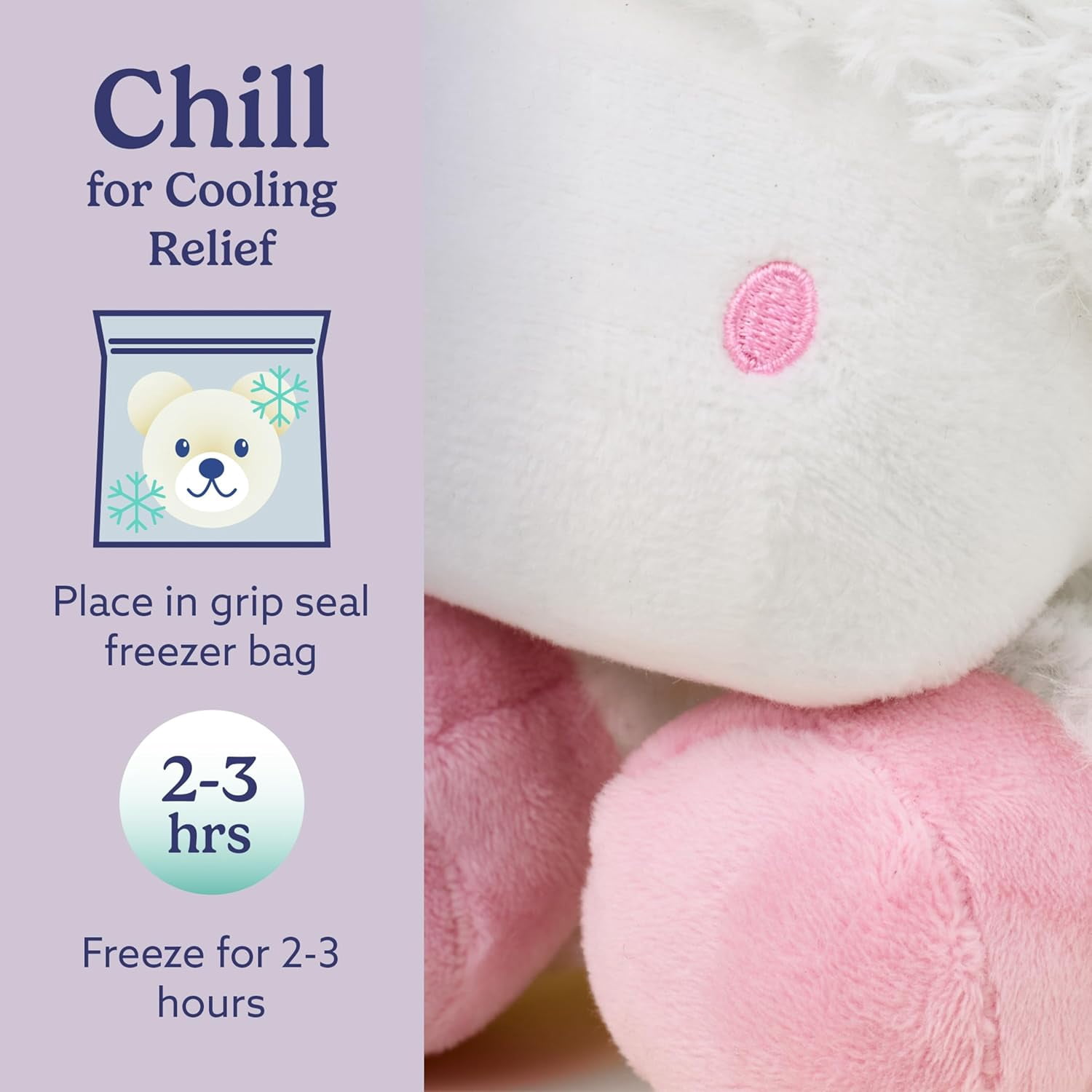 warmies 13” Laying Unicorn Stuffed Animal, Microwavable Heated Plushies and Weighted Soft Plush Toys