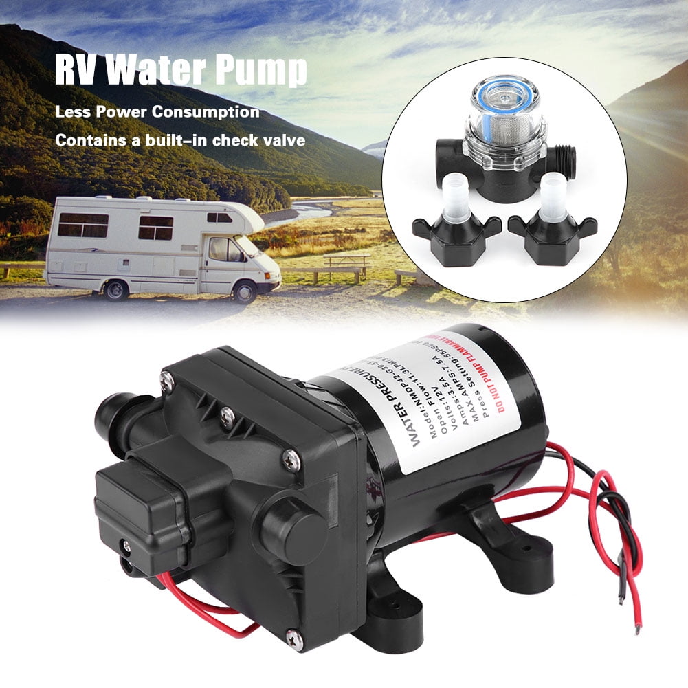 12V 60PSI Diaphragm ON Demand WATER PUMP Lawn Yard Marine Caravans RV Pump+Parts 