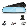 thumbnail image 2 of 2 set 4.3 Inch Car DVR Rearview Mirror Driving Video Recorder Dual Lens Dash Camera 1080P IPS Front and Rear Camera, 2 of 10