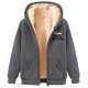 thumbnail image 4 of WILLBEST Sudadera Larga para Mujer, Estilo Casual de Invierno, con Cremallera, Forrada, con Estampado Festivo Chaqueta Suave, Cómoda y Cálida, Ideal para Deportes Al Aire Libre y Uso Diario XXX-Grande, 4 of 5
