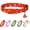 Valentine, variant on Cute Dog Collar Beige Flower Pattern for Boys and Girls Holiday Dog Collars Summer Fall Gift Adjustable for Small to Medium Breed Dogs (XS)