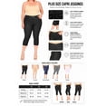 thumbnail image 5 of Women's Plus Size Casual Comfy Slim Pocket Jeggings Jeans Capri Pants, 5 of 6